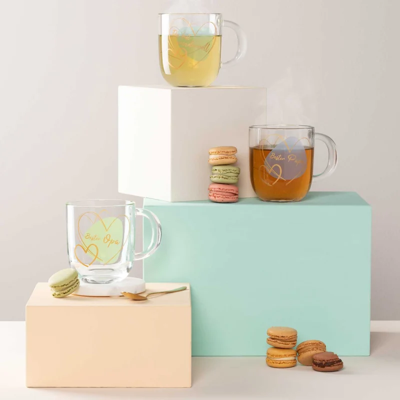 Tasse EMOZIONE 400 ml türkis 'Du bist wundervoll'