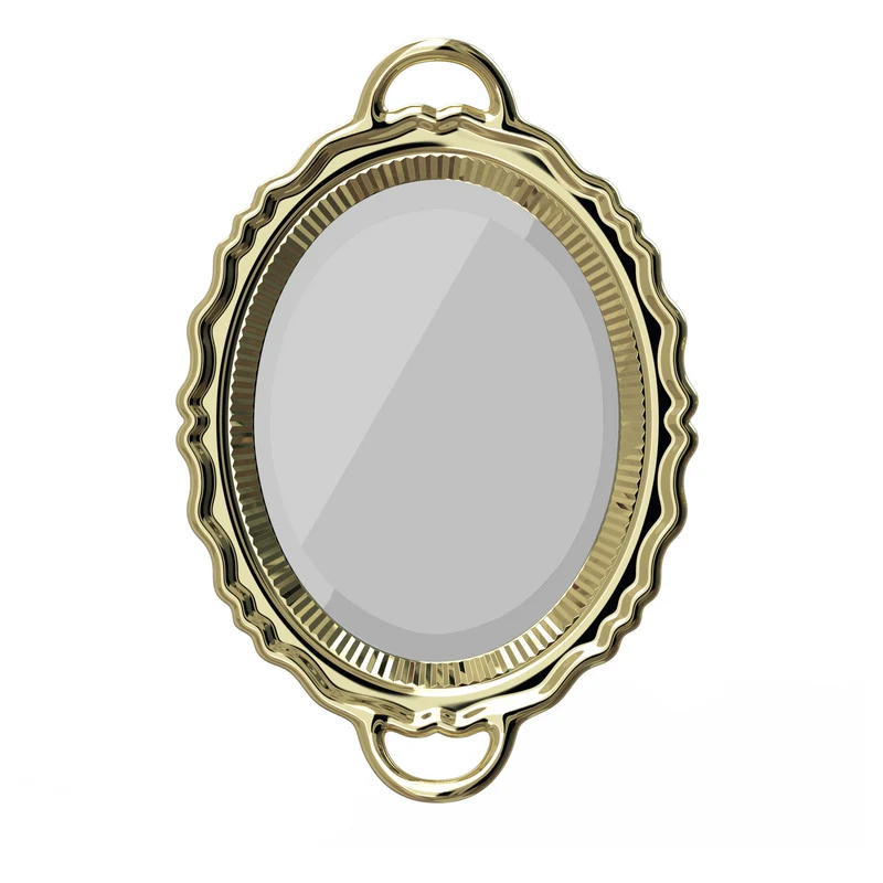 Wandspiegel PLATEAU metal finish gold 110x76,5x10,5cm