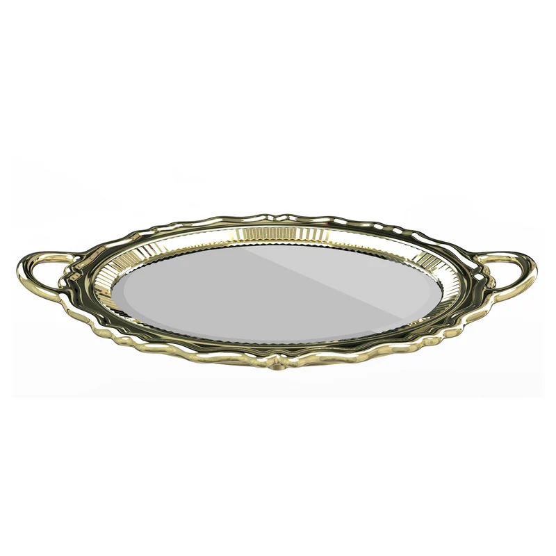 Wandspiegel PLATEAU metal finish gold 110x76,5x10,5cm