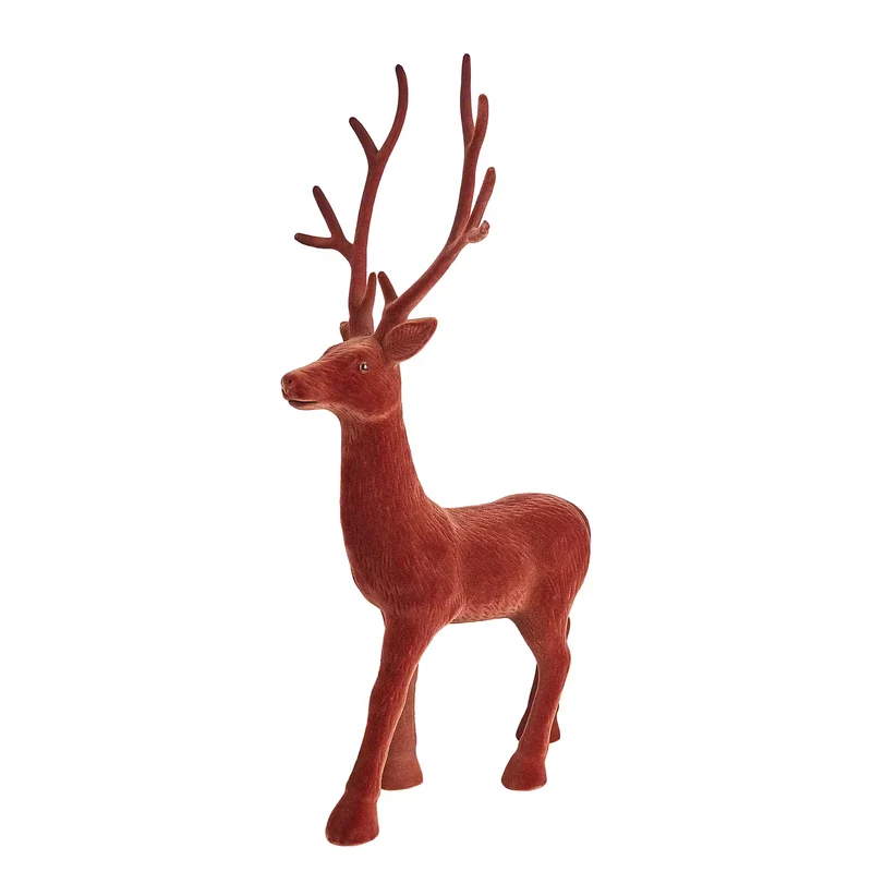 X-MAS Deko-Hirsch beflockt
