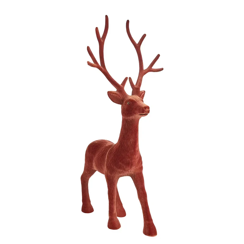 X-MAS Deko-Hirsch beflockt