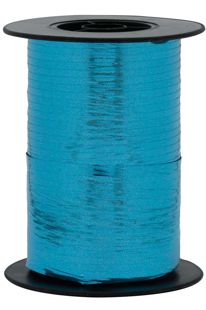 Geschenkband Polyband 5mm/250m Metallic Aqua