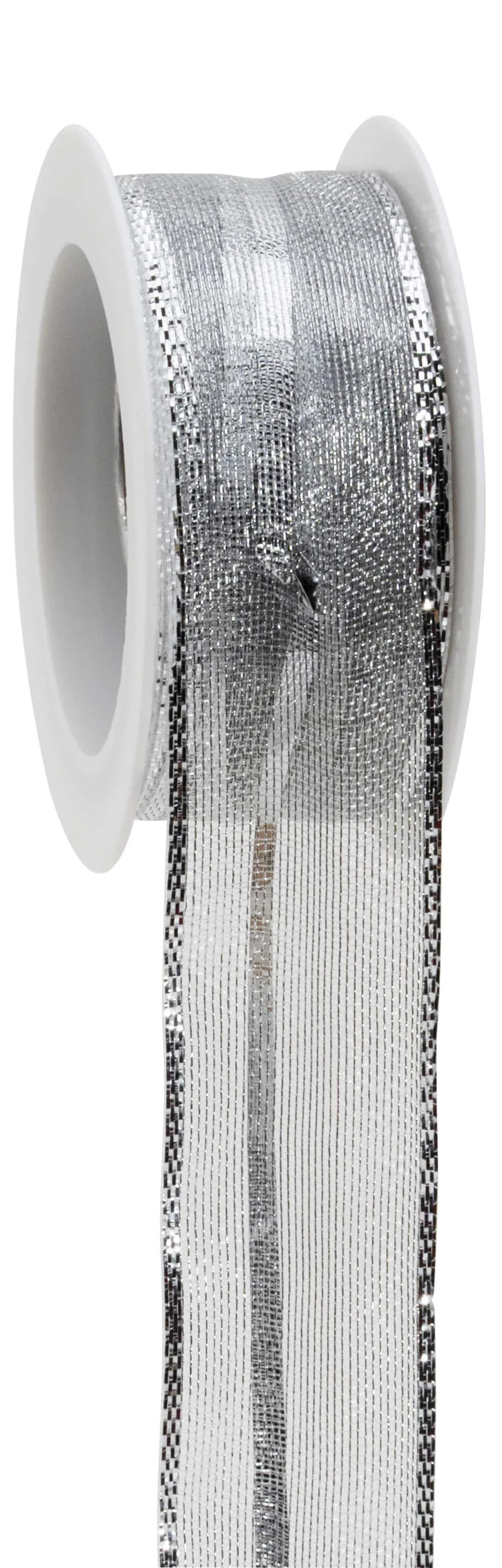 Geschenkband Cabaret-Susifix 25mm/3m | Silber
