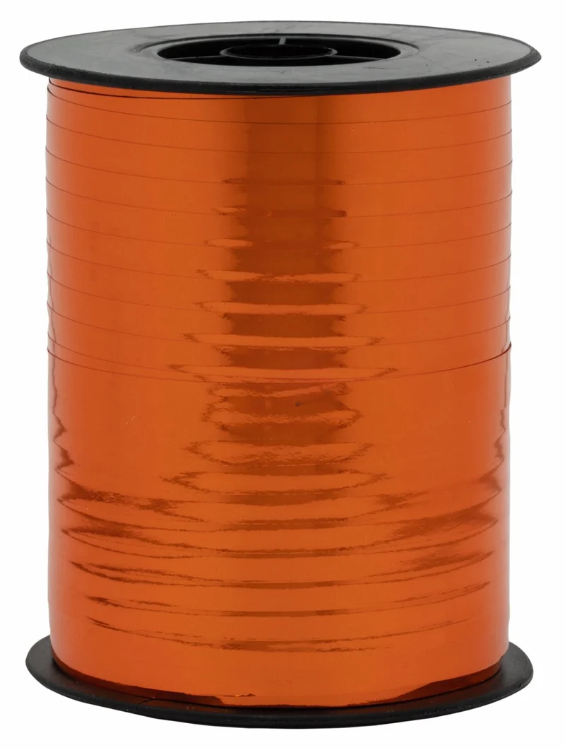 Geschenkband Polyband 10mm/250m Metallic Mandarin