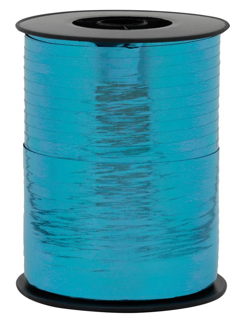 Geschenkband Polyband 10mm/250m Metallic Aqua