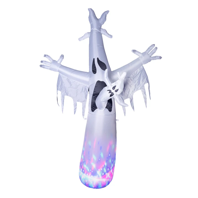 Geister Standfigur mit LED - 245x170x55cm | Selbstaufblasend mit Ventilator