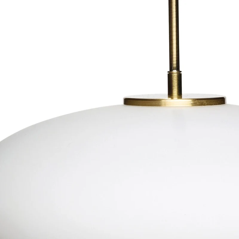 Muse Pendelleuchte Ellipse Weiß - Hübsch Interior