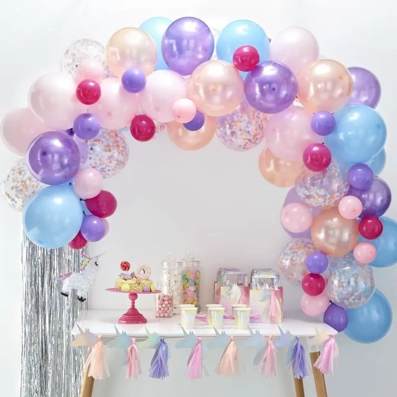 Ballon Girlande Set Pastell (80-teilig)