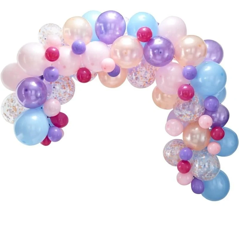 Ballon Girlande Set Pastell (80-teilig)