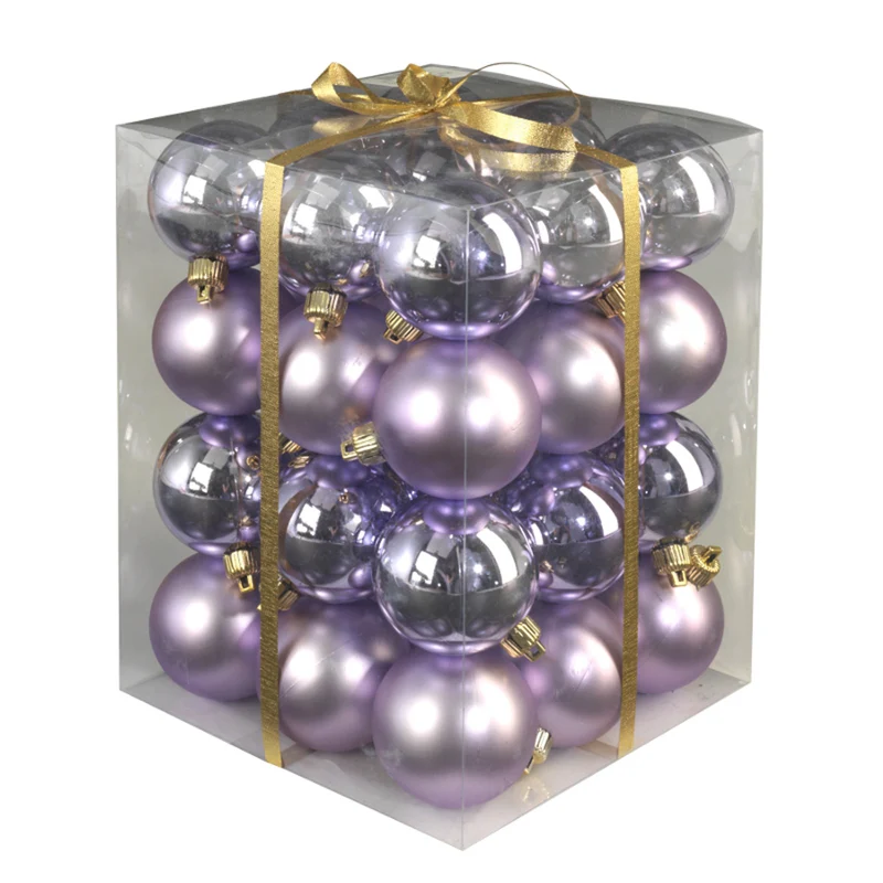 Weihnachtskugeln matt+gl.12|8cm LILA