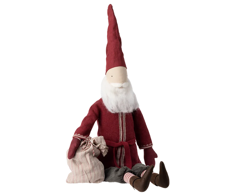 Maileg Weihnachtsmann XL SANTA ca. 110 cm Stoffpuppe Adventsdekoration Nikolaus