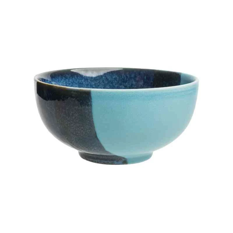 Schüssel INDUSTRIAL BOWL blau dunkelblau ca. 17,3 x 17,3 x 8,5 cm mit reaktiver Glasur