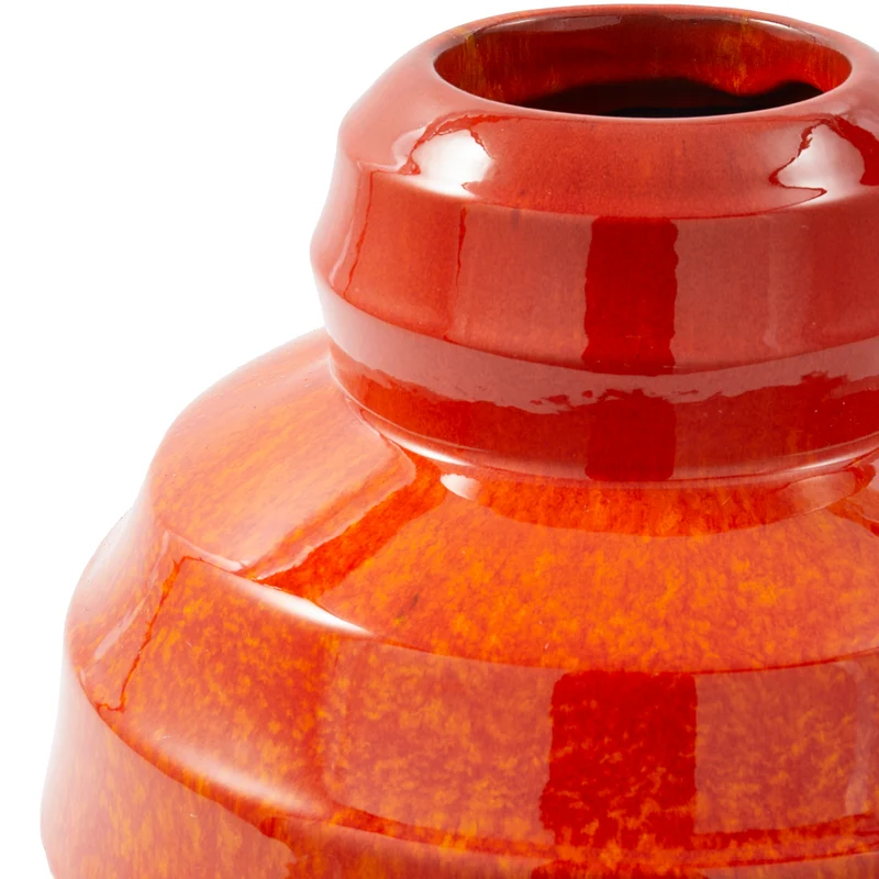 Vase SUMO orange Ø34,5xH41,5 cm