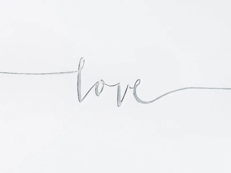 Gästebuch Love Silberschrift