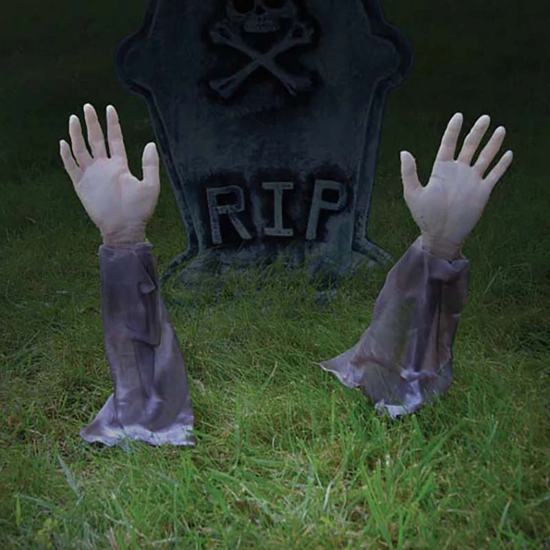 Gartenstecker Arme gruselige Halloween Dekoration