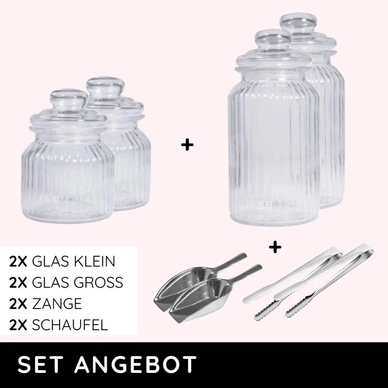 KOMPLETTSET ANGEBOT: Candy Bar Deko Set - M (8-teilig)