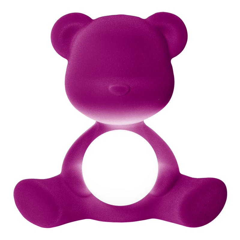 LED-Tischleuchte TEDDY GIRL VELVET violett