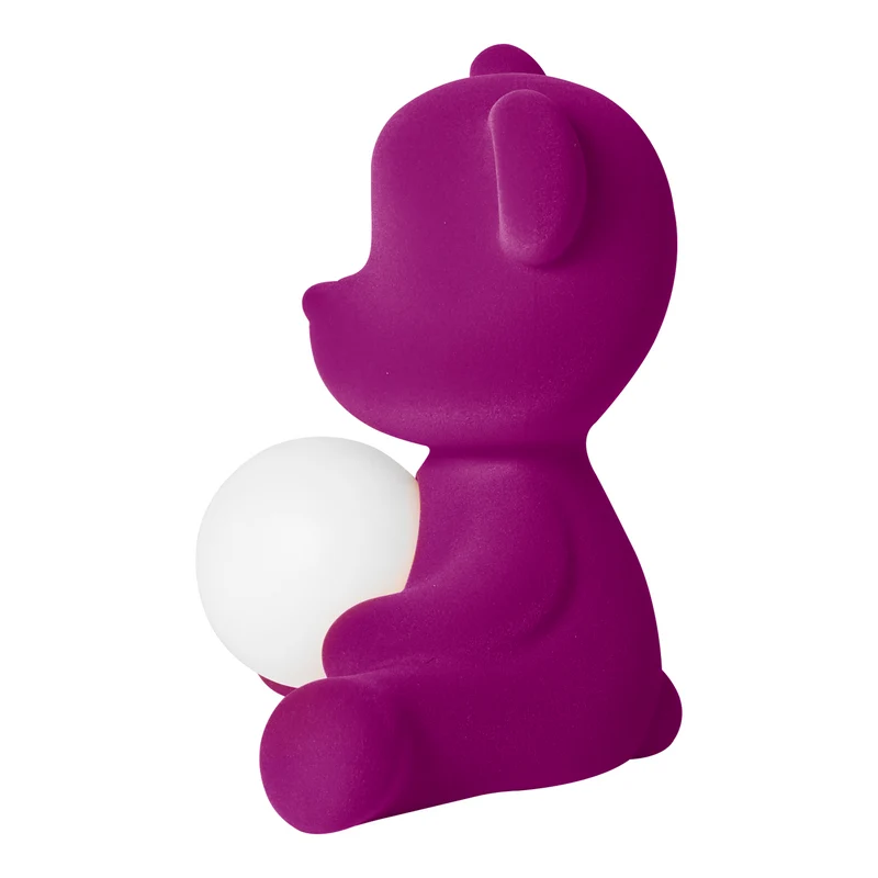 LED-Tischleuchte TEDDY GIRL VELVET violett