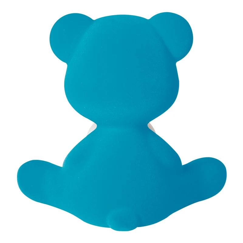 LED-Tischleuchte TEDDY GIRL VELVET hellblau