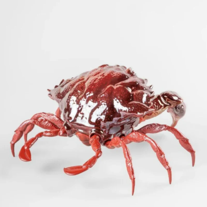 Figur CRAB SCULPTURE RED aus Porzellan