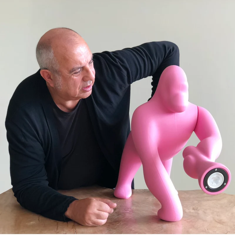 Tischleuchte KONG XS bright pink