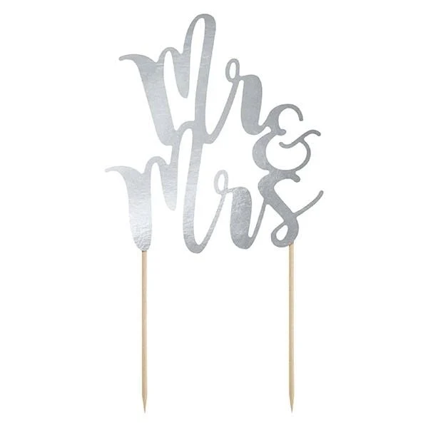 Tortenstecker Mr & Mrs