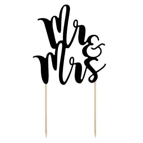 Tortenstecker Mr & Mrs