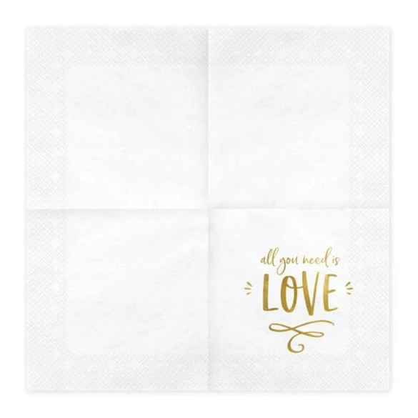 Servietten all you need is love (20 Stück)