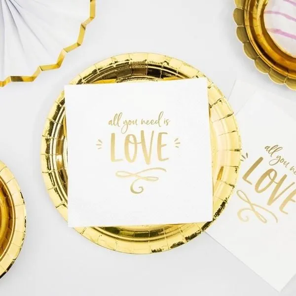 Servietten all you need is love (20 Stück)