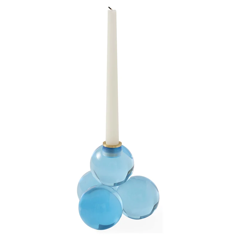 Kerzenhalter GLOBO blau