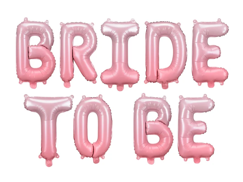 Ballongirlande "BRIDE TO BE" 350x45cm | Rosa