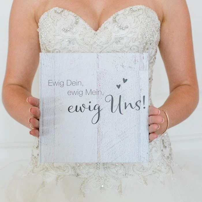 Gästebuch Ewig Dein, ewig Mein, ewig Uns - weiß