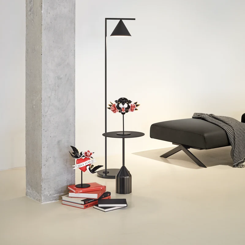 Figur WILD PANTHER aus Porzellan