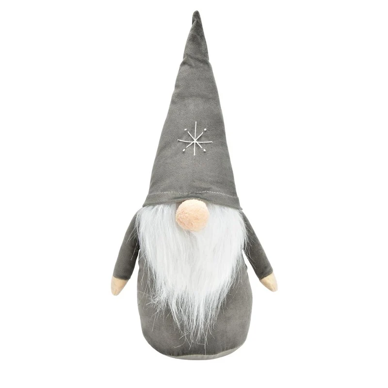 Wichtel Merry Christmas 40 cm grau