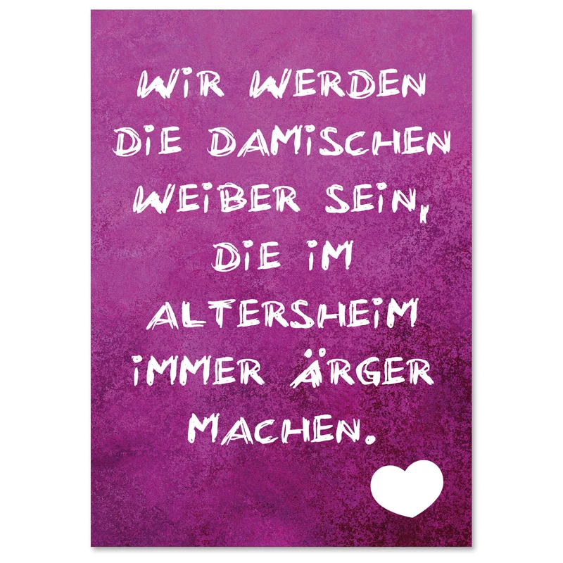Postkarte "Damische Weiber"