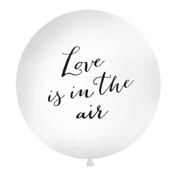 XXL Luftballon Love ist in the air schwarz