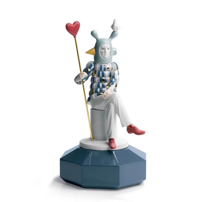 Figur THE LOVER III aus Porzellan, H38 cm