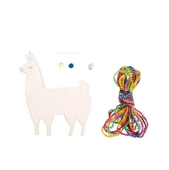 Holzhänger Lama