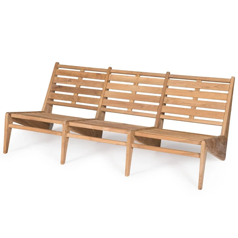 Outdoor Loungesofa Kangaroo 3-Sitzer Teakholz - Detjer