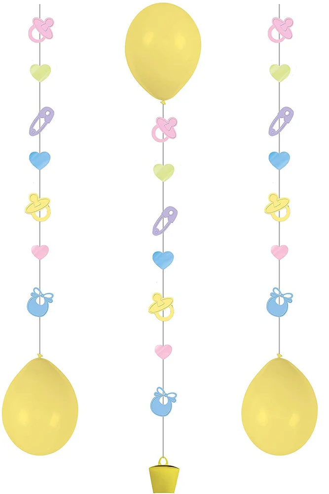 Ballon Anhänger Set - 3 Stück Motiv Baby