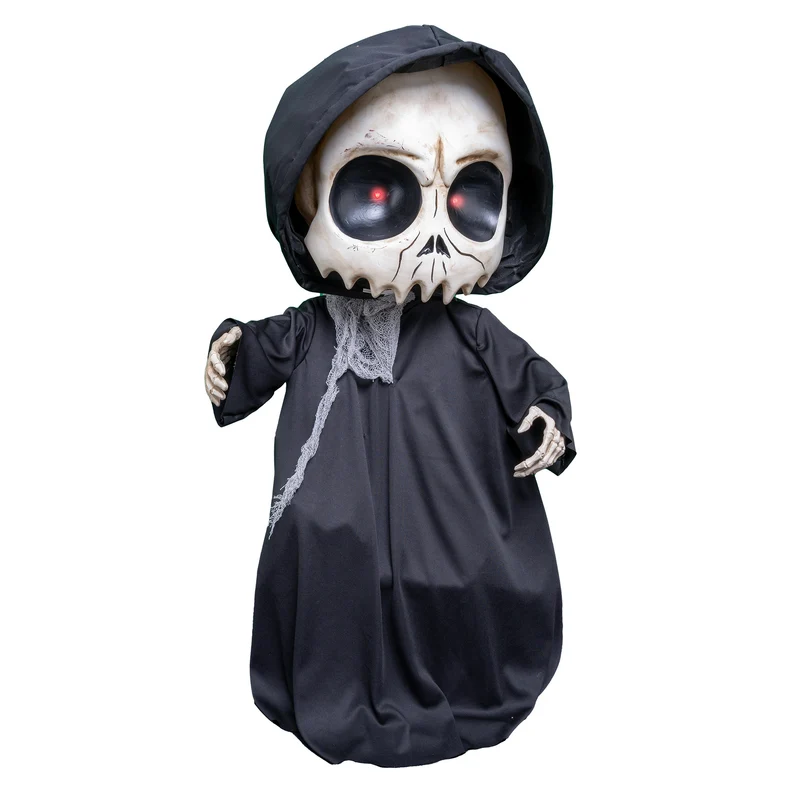 Animierter Sensenmann "Grim Rupert" 90 x 40 x 32 cm | Halloween Dekoration