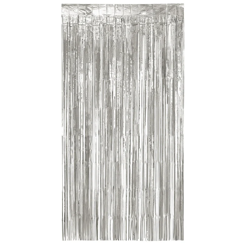 Türvorhang "Metallic" 200 x 100 cm | Silber