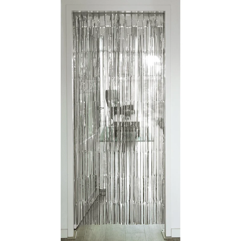 Türvorhang "Metallic" 200 x 100 cm | Silber