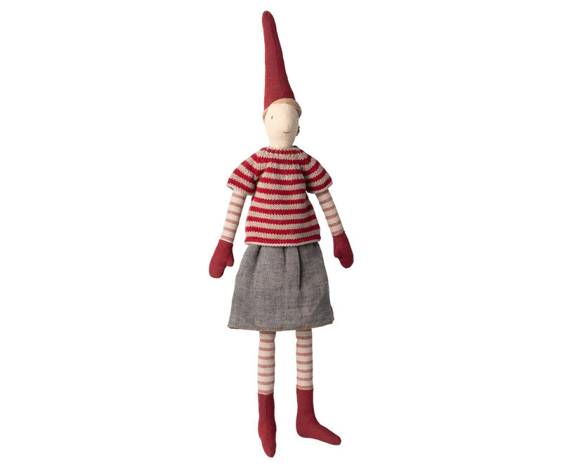 Maileg Wichtel Gr. 3 ca. 49 cm Wichtelmädchen in Pulli und Rock ☆ PIXY