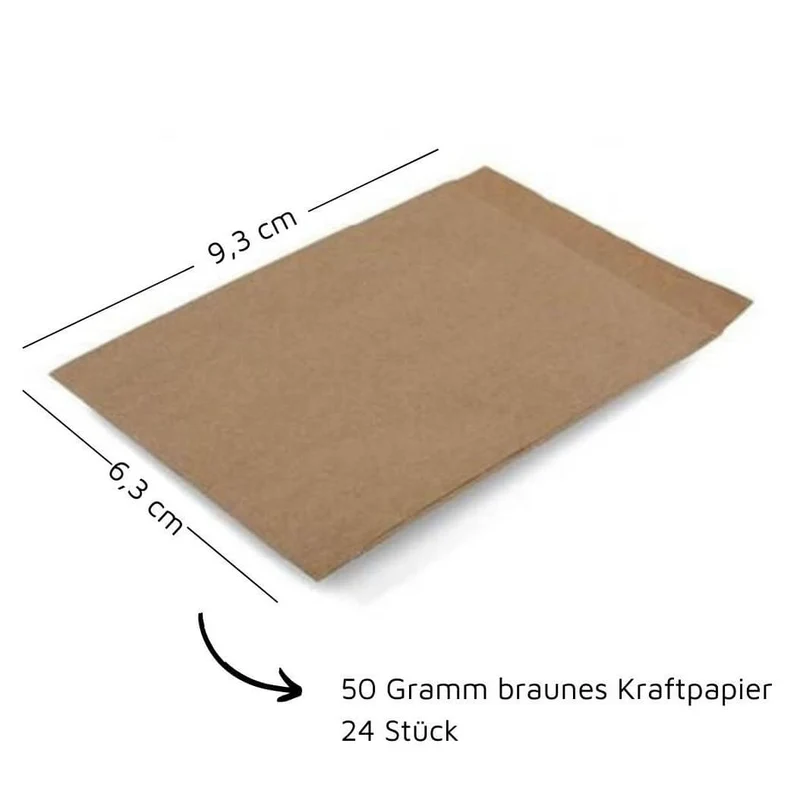 Papiertüten aus Kraftpapier für Freudentränen (24 Stück)