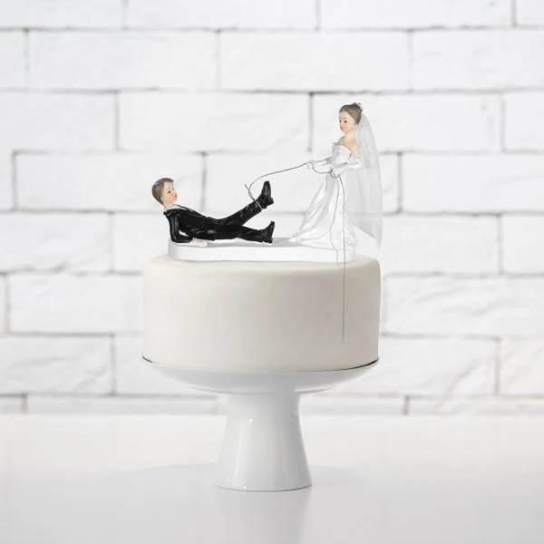 Tortenfigur Hochzeit lustig Nun hab ich Dich