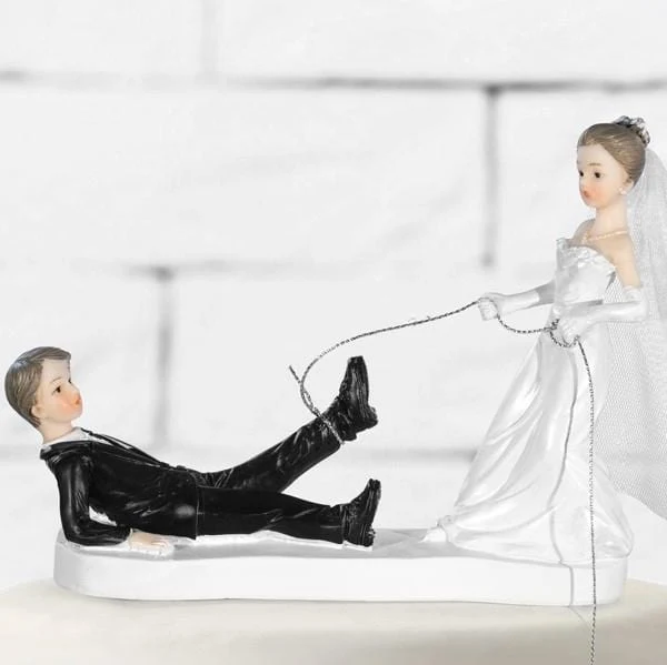 Tortenfigur Hochzeit lustig Nun hab ich Dich