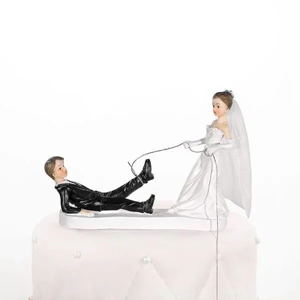 Tortenfigur Hochzeit lustig Nun hab ich Dich