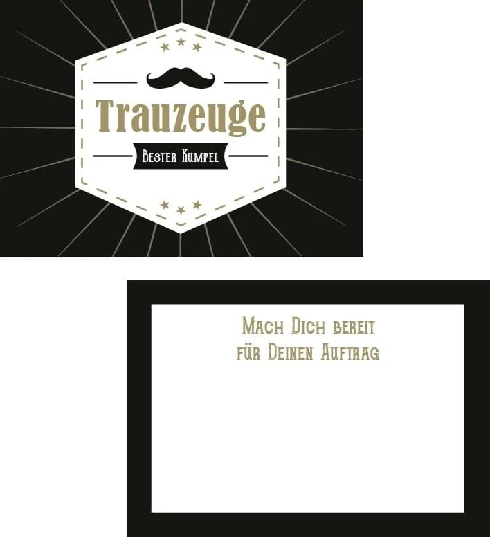 Trauzeuge Geschenk Set