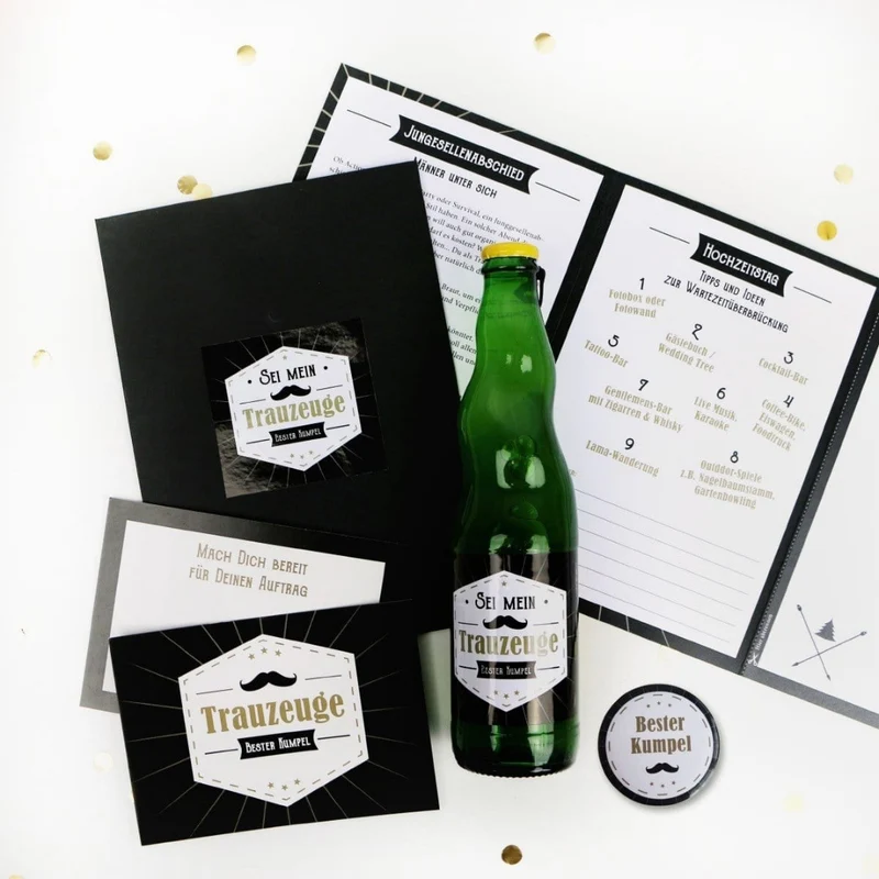 Trauzeuge Geschenk Set